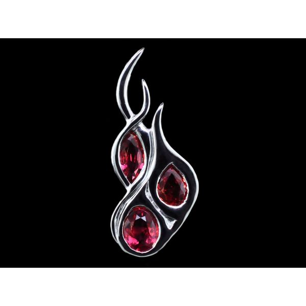 Sterling Silver Fire Ruby Pendant Geralds Jewelry Oak Harbor, WA