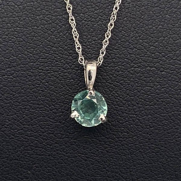 Solitaire Style Montana Mint Sapphire Pendant Geralds Jewelry Oak Harbor, WA