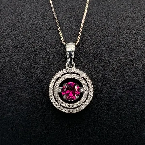 Rhodolite Garnet And Diamond Dancing Pendant Geralds Jewelry Oak Harbor, WA