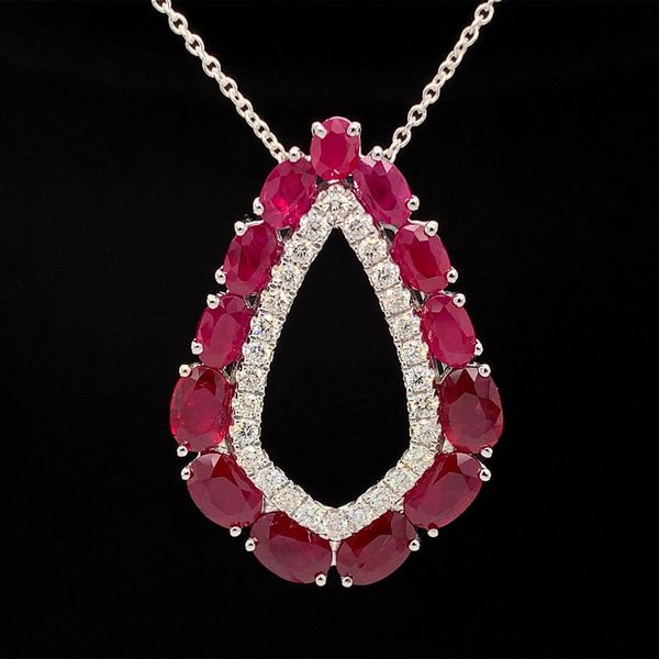 Ruby And Diamond Fashion Pendant Geralds Jewelry Oak Harbor, WA