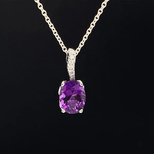 Amethyst And Diamond Pendant Geralds Jewelry Oak Harbor, WA