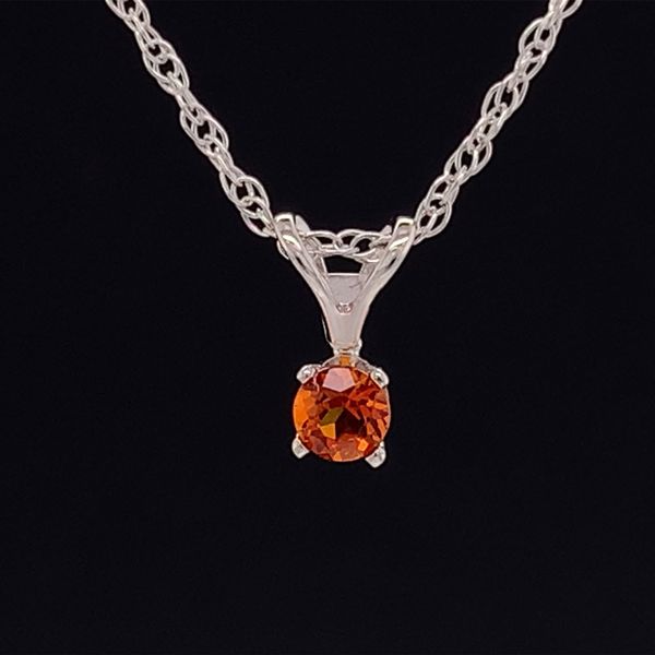 Petite Fire Ruby Solitaire Pendant Geralds Jewelry Oak Harbor, WA