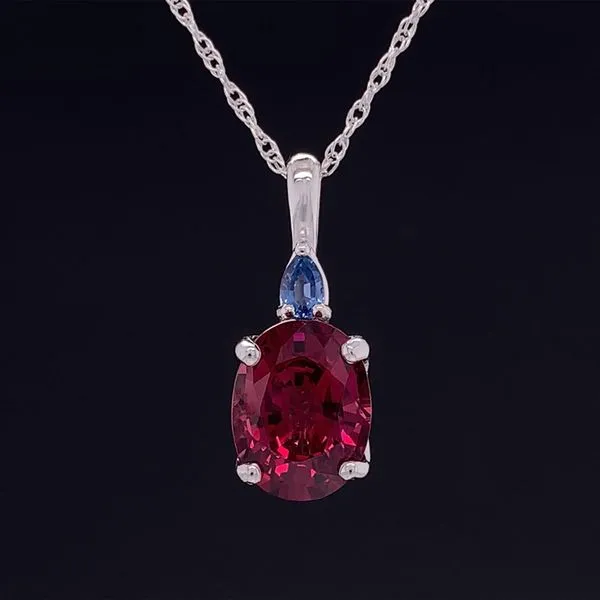 Rhodolite Garnet And Yogo Sapphire Pendant Geralds Jewelry Oak Harbor, WA