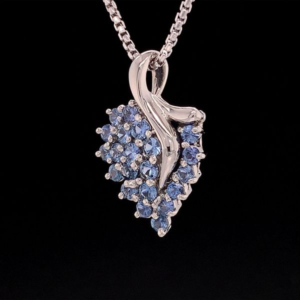 Cluster Style Yogo Sapphire Fashion Pendant Image 2 Geralds Jewelry Oak Harbor, WA