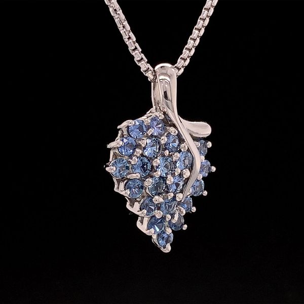 Cluster Style Yogo Sapphire Fashion Pendant Image 3 Geralds Jewelry Oak Harbor, WA