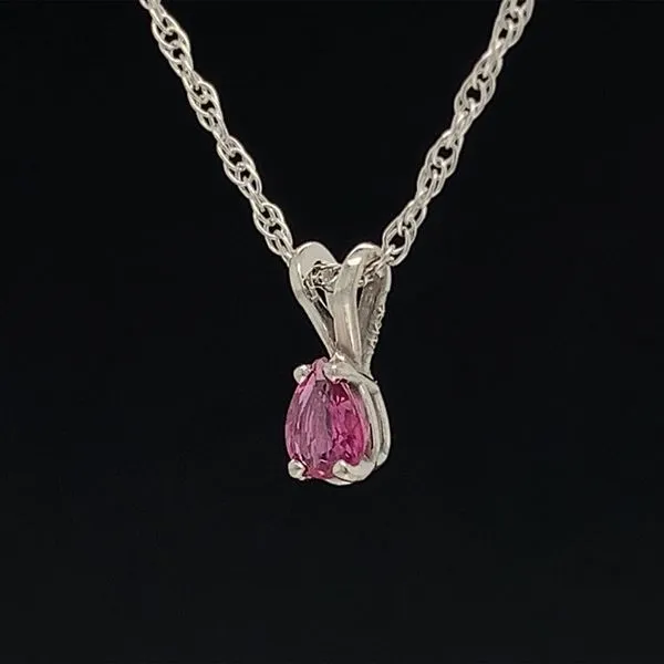 Pear Shape Ruby Pendant Image 2 Geralds Jewelry Oak Harbor, WA