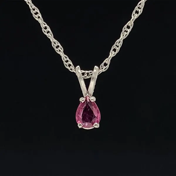 Pear Shape Ruby Pendant Geralds Jewelry Oak Harbor, WA