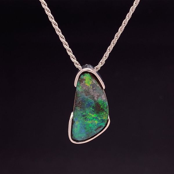 Sterling Silver Natural Australian Boulder Opal Geralds Jewelry Oak Harbor, WA