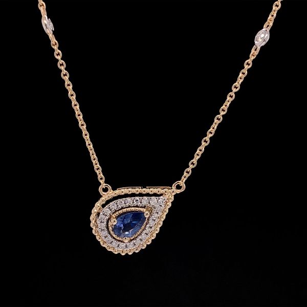 Sapphire And Diamond Station Necklace Geralds Jewelry Oak Harbor, WA