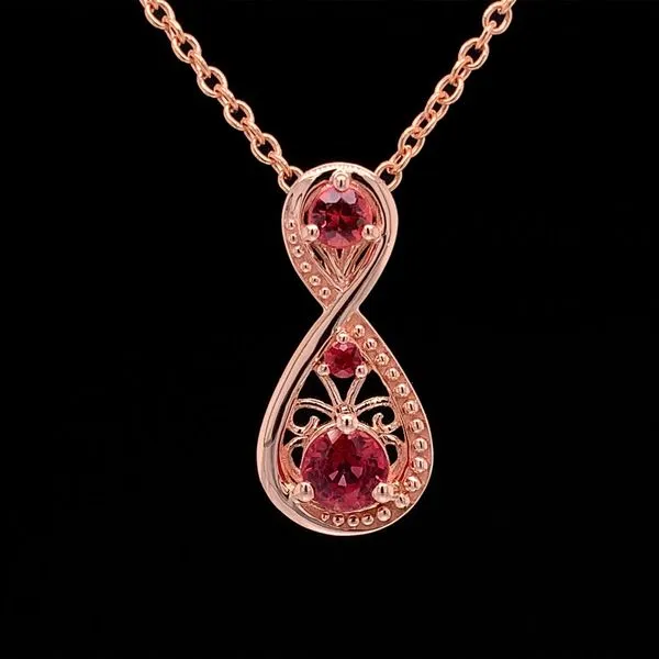 Fire Ruby Infinity Inspired Pendant Geralds Jewelry Oak Harbor, WA