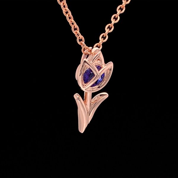 Tanzanite Tulip Pendant Image 3 Geralds Jewelry Oak Harbor, WA