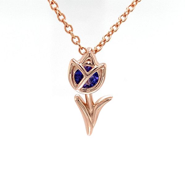 Tanzanite Tulip Pendant Image 4 Geralds Jewelry Oak Harbor, WA