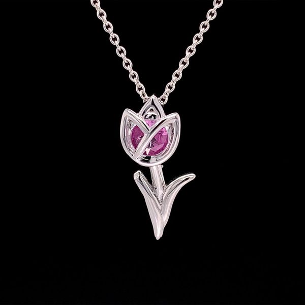 Pink Montana Sapphire Tulip Pendant Geralds Jewelry Oak Harbor, WA