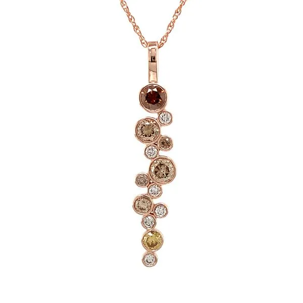 Custom Natural Fancy Colored Diamond Bubble Pendant Image 4 Geralds Jewelry Oak Harbor, WA