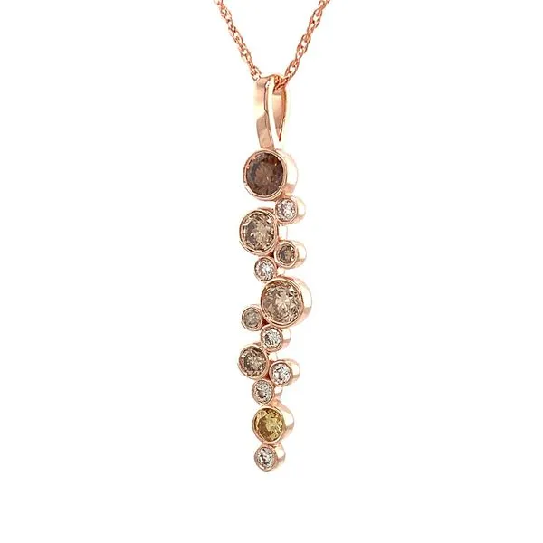 Custom Natural Fancy Colored Diamond Bubble Pendant Image 5 Geralds Jewelry Oak Harbor, WA