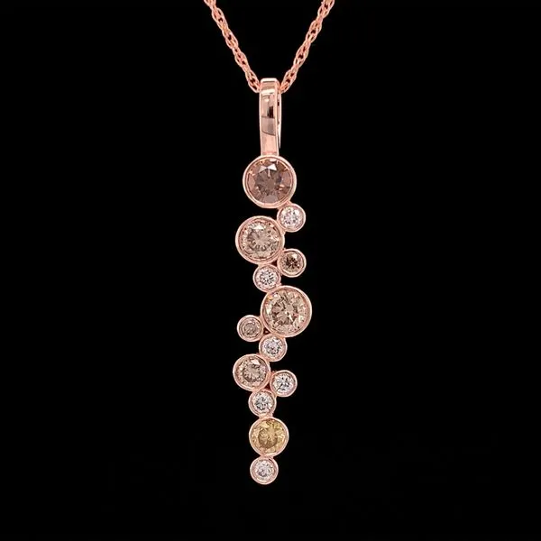 Custom Natural Fancy Colored Diamond Bubble Pendant Geralds Jewelry Oak Harbor, WA