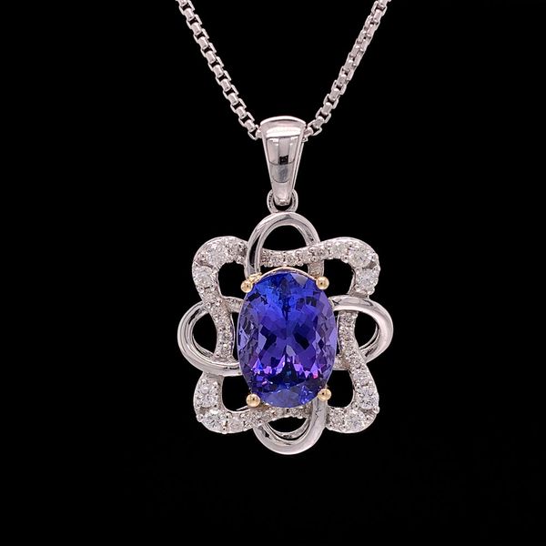 Tanzanite And Diamond Pendant Geralds Jewelry Oak Harbor, WA