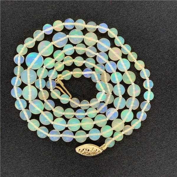 Ethiopian Opal Bead Necklace Image 2 Geralds Jewelry Oak Harbor, WA