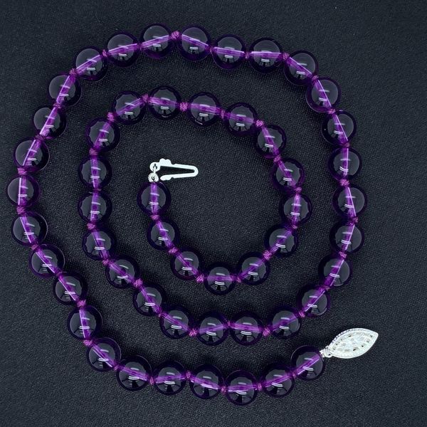 Amethyst Bead Necklace Strand Image 2 Geralds Jewelry Oak Harbor, WA