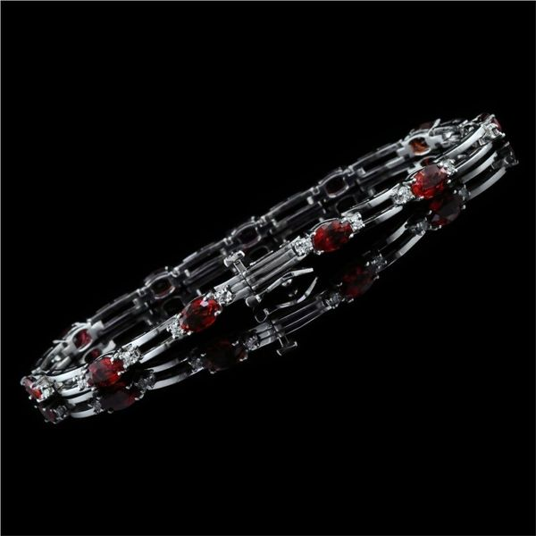 Ladies Fire Ruby and Diamond Bracelet Geralds Jewelry Oak Harbor, WA