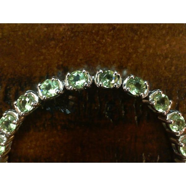 Peridot and Sterling Silver Tennis Bracelet Geralds Jewelry Oak Harbor, WA