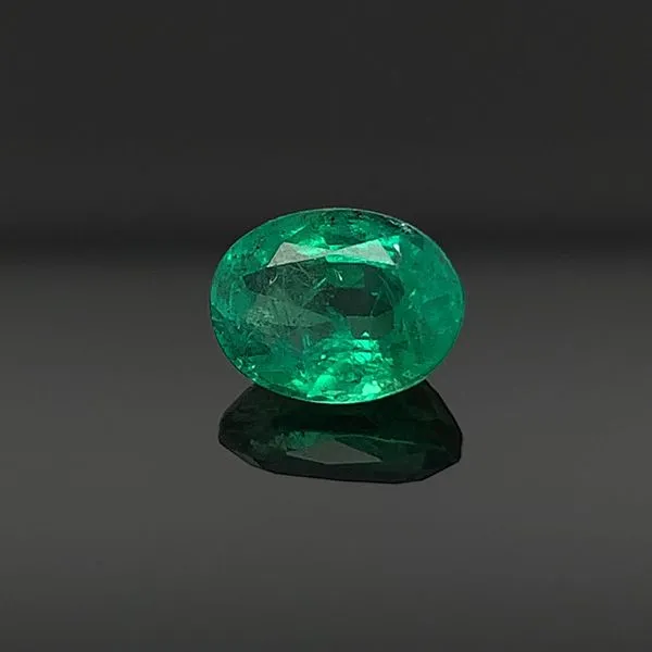 1.28Ct Natural Oval Cut Brazilian Emerald Geralds Jewelry Oak Harbor, WA