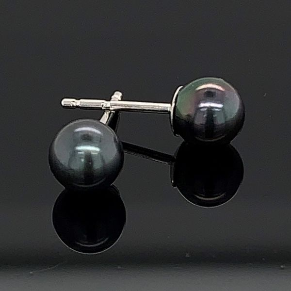 5mm Black Cultured Pearl Earrings Geralds Jewelry Oak Harbor, WA