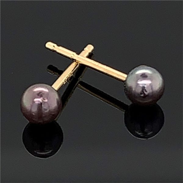 3mm Black Cultured Pearl Earrings Geralds Jewelry Oak Harbor, WA