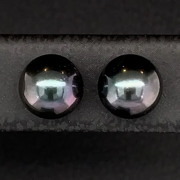 7mm Black Pearl Earrings Image 2 Geralds Jewelry Oak Harbor, WA