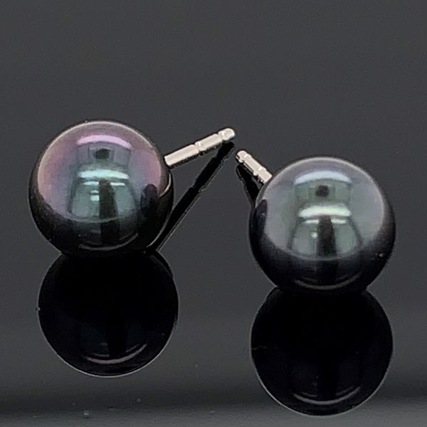 7mm Black Pearl Earrings Geralds Jewelry Oak Harbor, WA