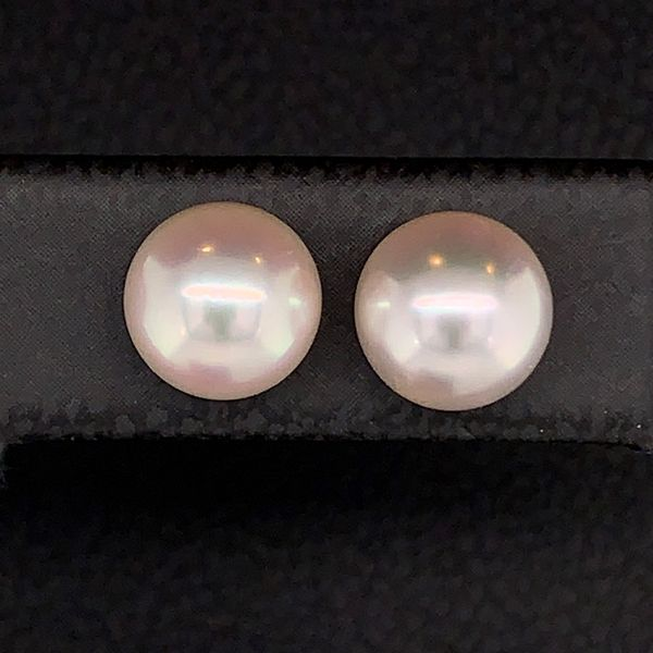 7Mm Cultured Pearl Stud Earrings Image 2 Geralds Jewelry Oak Harbor, WA