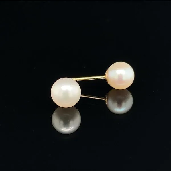 5mm-5.9mm Cultured Pearl Stud Earrings Geralds Jewelry Oak Harbor, WA