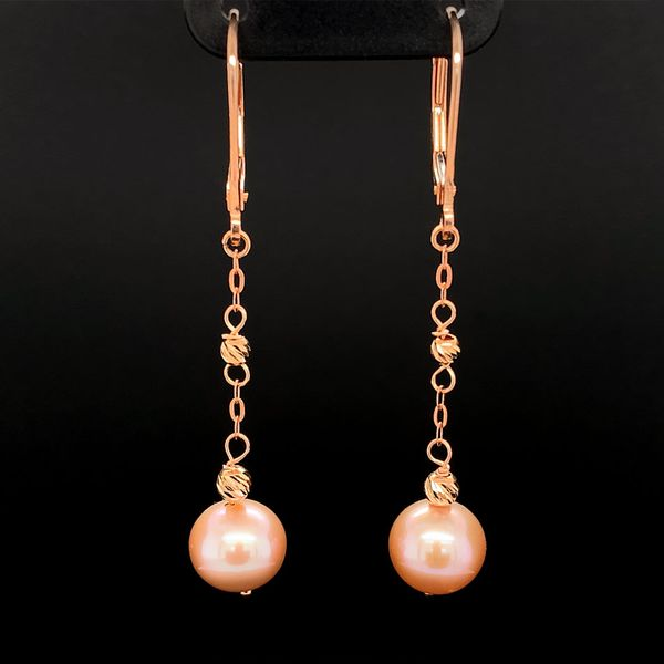 Freshwater Natural Pink Pearl Dangle Earrings Geralds Jewelry Oak Harbor, WA