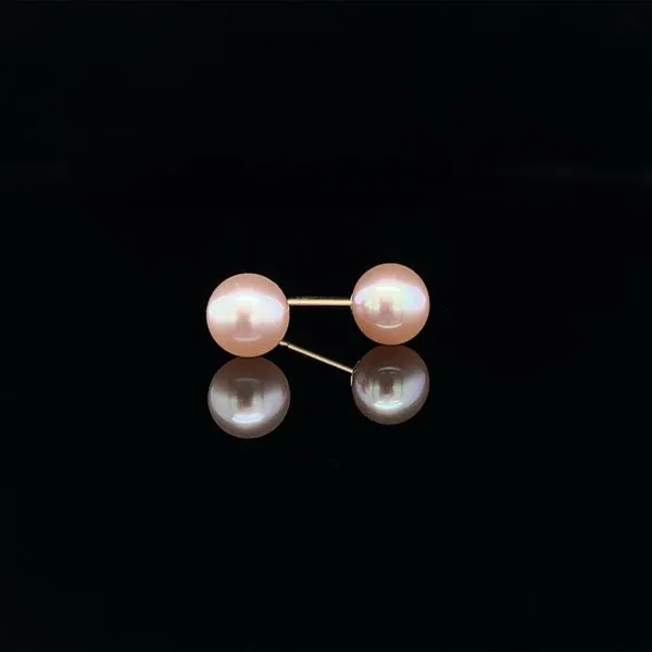 4mm-4.9mm Blush/Light Pink Cultured Pearl Stud Earrings Geralds Jewelry Oak Harbor, WA