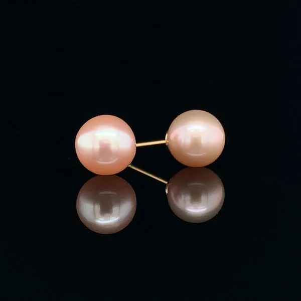 6mm-6.9mm Blush/Light Pink Cultured Pearl Stud Earrings Geralds Jewelry Oak Harbor, WA