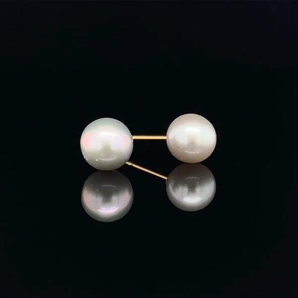 5mm-5.9mm Cultured Gray Pearl Stud Earrings Geralds Jewelry Oak Harbor, WA