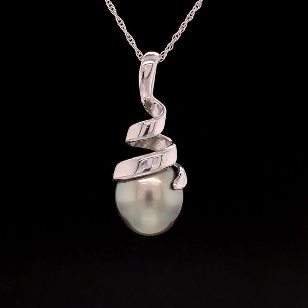 Tahitian Pearl and White Gold Pendant Geralds Jewelry Oak Harbor, WA