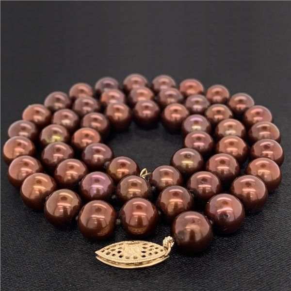 Dyed Chocolate Freshwater Pearl Necklace Geralds Jewelry Oak Harbor, WA