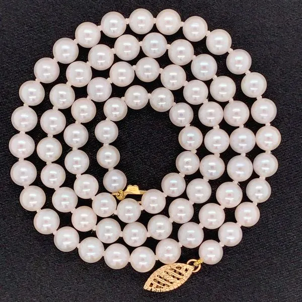 Akoya Cultured Pearl Strand Image 2 Geralds Jewelry Oak Harbor, WA