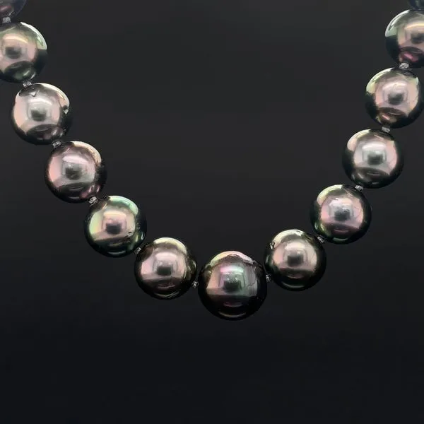 Tapered Peacock Tahitian Pearl Strand Image 2 Geralds Jewelry Oak Harbor, WA