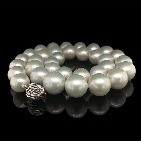 ★BICYCLETROPHY★ BT Freshwater Pearl Necklace 03 6mm Fix ty Triple Strand 9.5-10.5 mm AAA White Freshwater Pearl