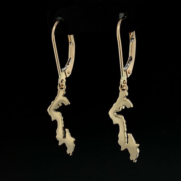 Whidbey Island Earrings in Yellow Gold Geralds Jewelry Oak Harbor, WA
