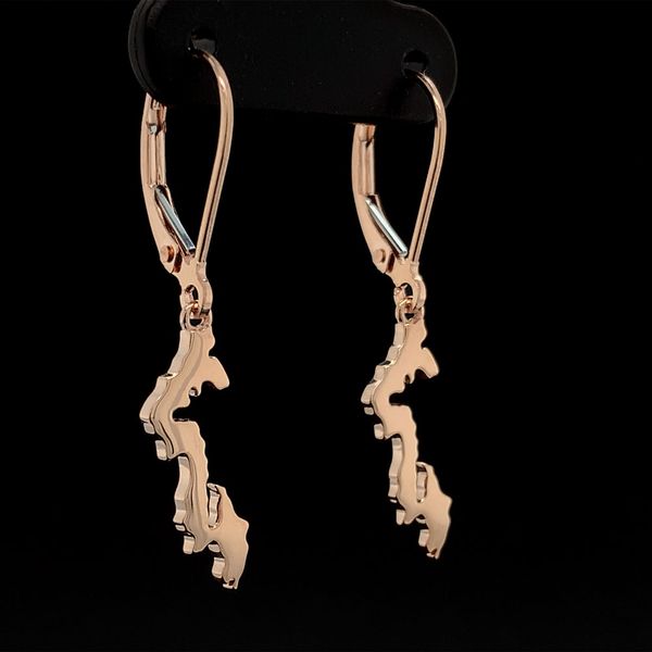 Whidbey Island Earrings in Rose Gold Geralds Jewelry Oak Harbor, WA