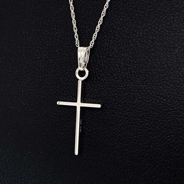 14K White Gold Stick Cross Pendant Geralds Jewelry Oak Harbor, WA