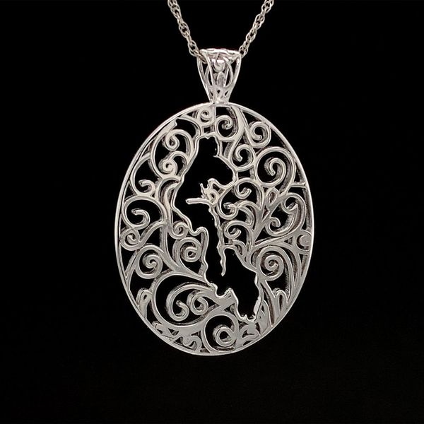 Whidbey Island Filigree Pendant Image 2 Geralds Jewelry Oak Harbor, WA