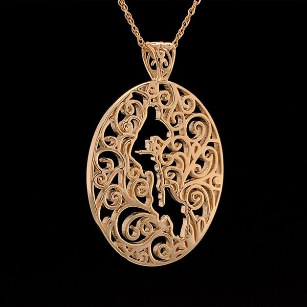 Whidbey Island Filigree Pendant Image 2 Geralds Jewelry Oak Harbor, WA