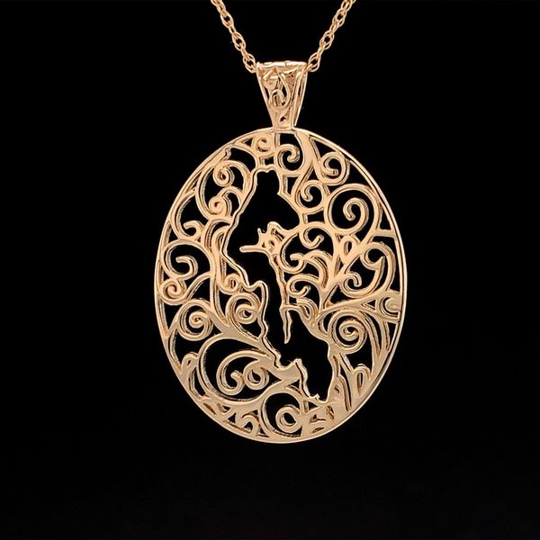 Whidbey Island Filigree Pendant Geralds Jewelry Oak Harbor, WA