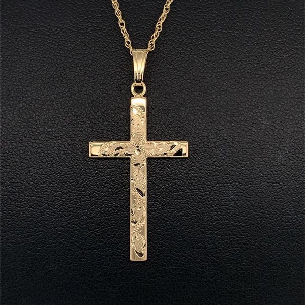 Engraved Cross Pendant Geralds Jewelry Oak Harbor, WA