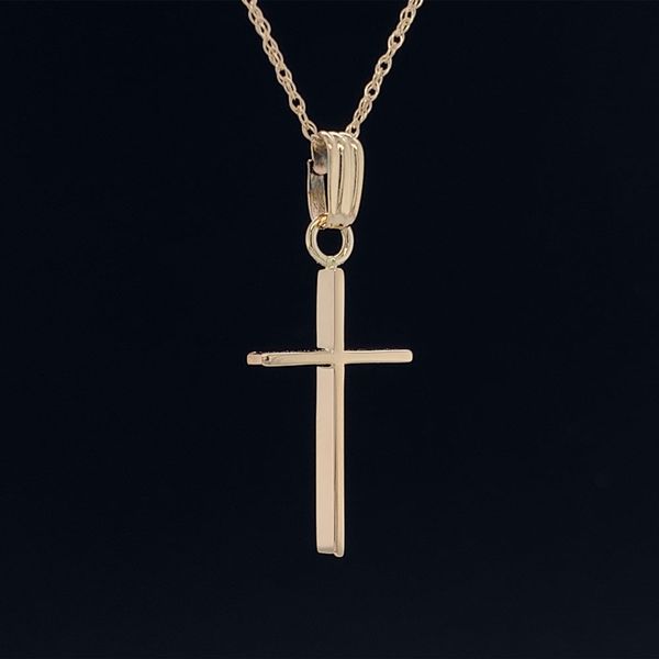 14K Yellow Gold CrossPendant Image 2 Geralds Jewelry Oak Harbor, WA