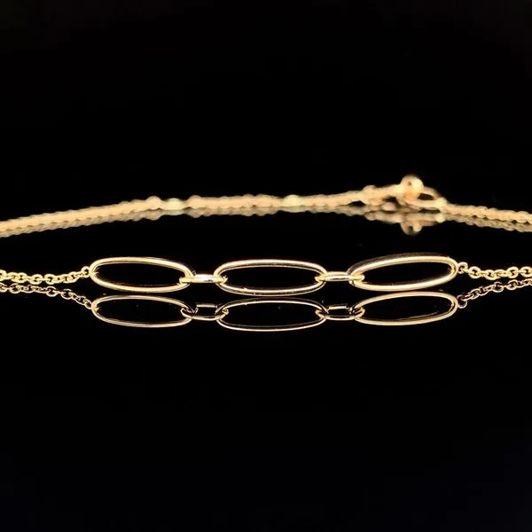 Yellow Gold Triple Link Bracelet Geralds Jewelry Oak Harbor, WA